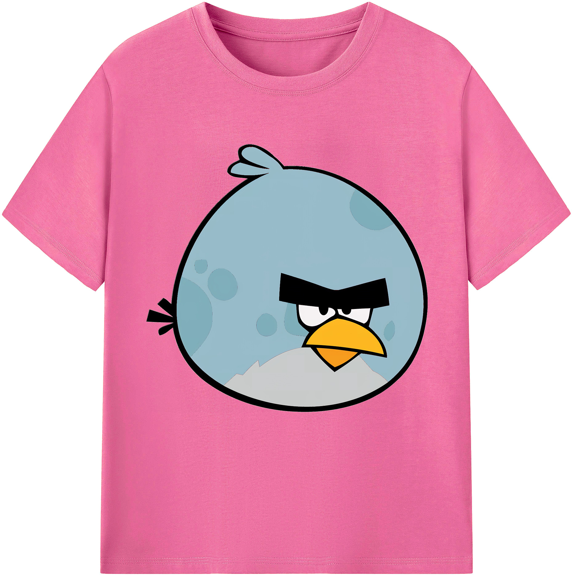 （画像用） Angry Birds アングリーバード レディースカジュアルプリントTシャツ（綿100％）